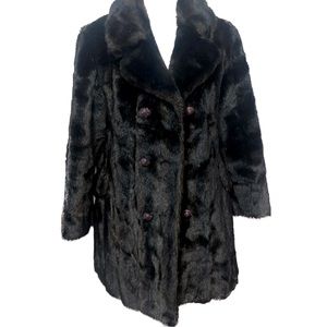 Vintage 1960’s Robert Meshekoff Original Brown Fur Teddy Coat